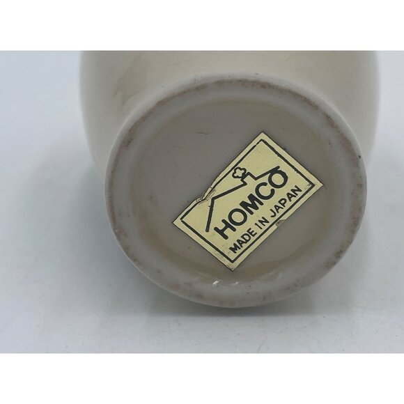 Vintage Homco Miniature Vase With Blue Floral Design & Gold Trim Made In Japan 3 - Picture 3 of 5